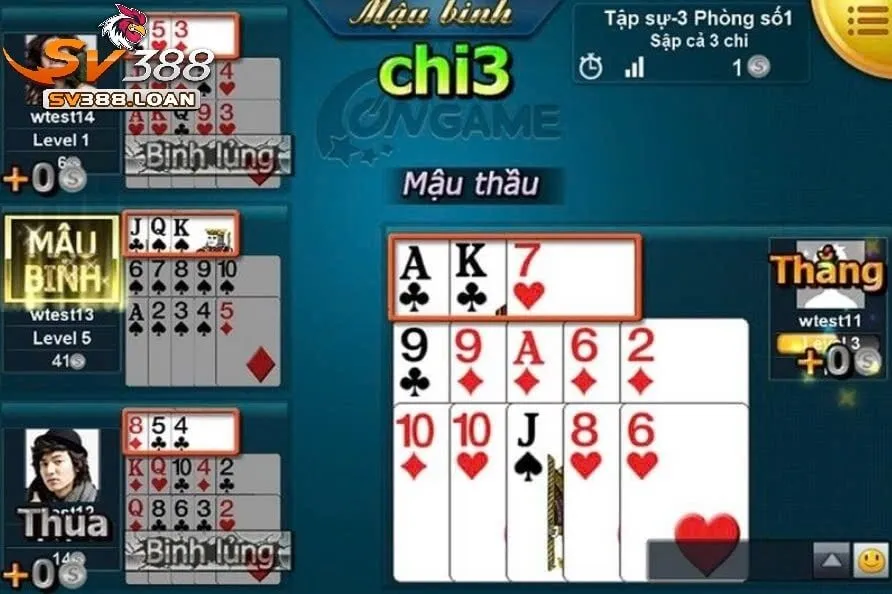 Luật chơi Bài Mậu Binh Sv388